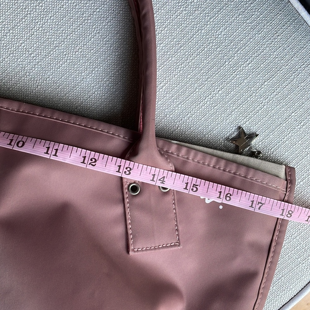 Agnes b voyage tote bag dusty pink color made in Japan - Picture 14 of 16